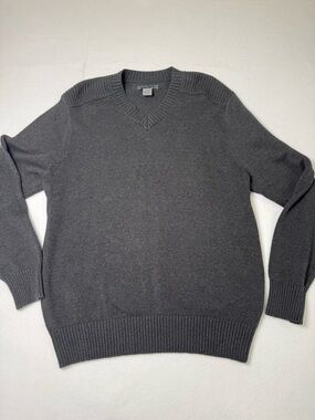 Spring+Mercer 100percent cotton Charcoal Knit Sweater